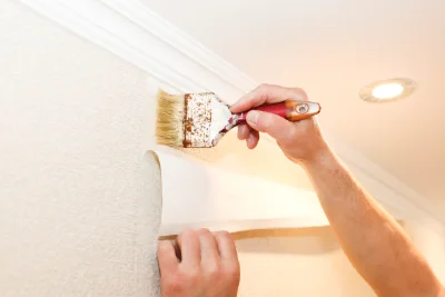 Pose de papier peint à Anlhiac — revêtements muraux et toiles de verre